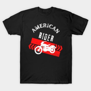 American Rider Motorcycle Vintage Biker T-Shirt